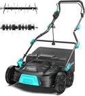 YARDCARE 16‑Inch 15Amp 2‑in‑1 Electric Dethatcher & Scarifier
