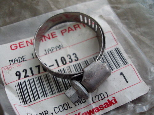 NOS Kawasaki ZX900 ZX750 VN750 Cooling Hose Clamp 92170-1033