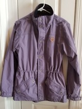 ARIAT Shell Lined Jacket Women's Size Small Petite Purple Lilac Tan Mesh Pockets