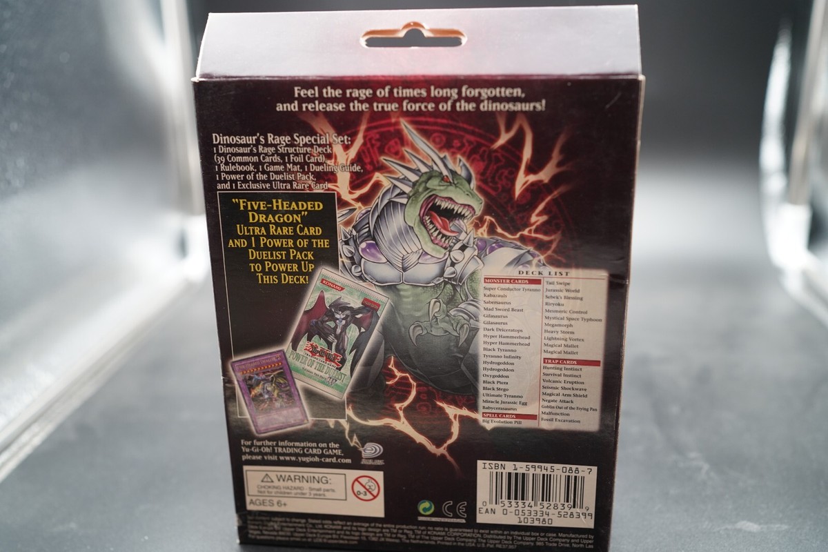 yugioh sd09 card list YUGIOH STRUCTURE DECK DINOSAUR'S RAGE SPECIAL SET 1ST EDITION SEALED