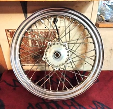 74-77 OEM Harley-Davidson FX XL 40 Spoke 19 x 2.50 Front Wheel Rim Hub 43003-73