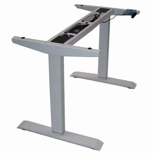 elektr Tischgestell höhenverstellbar Schreibtisch 57001 Arbeitstisch Tisch weiß - Bild 3 von 6