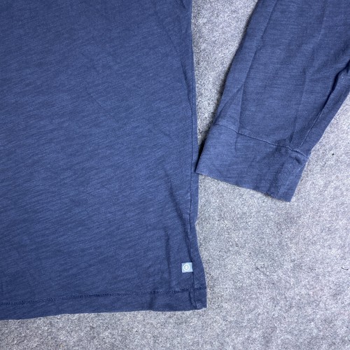 Bonobos Shirt Mens Large Blue Slim Henley Cotton Long Sleeve Tee - Picture 6 of 12
