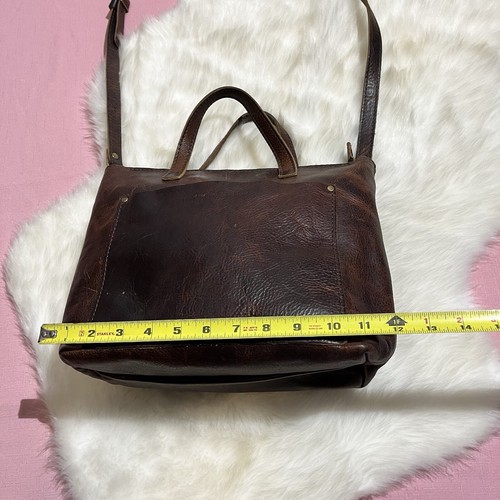 Portland Leather Goods Bag Messenger Crossbody Buckle Strap Shoulder Hand Made - Picture 9 of 24