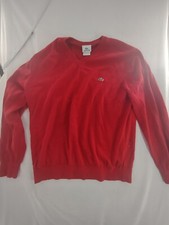 Mens Sweater V-Neck Lacoste Vintage Size 6 Large