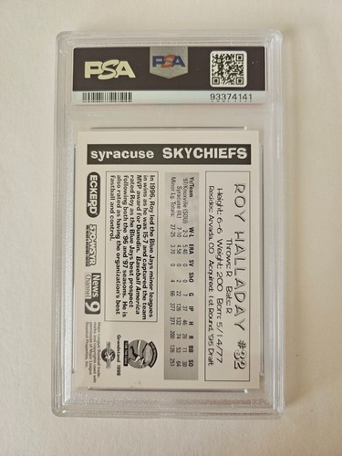 1998 Grandstand #32 Roy Halladay-Skychiefs (HOF) PSA 9 - RARE - See Description - Picture 2 of 2