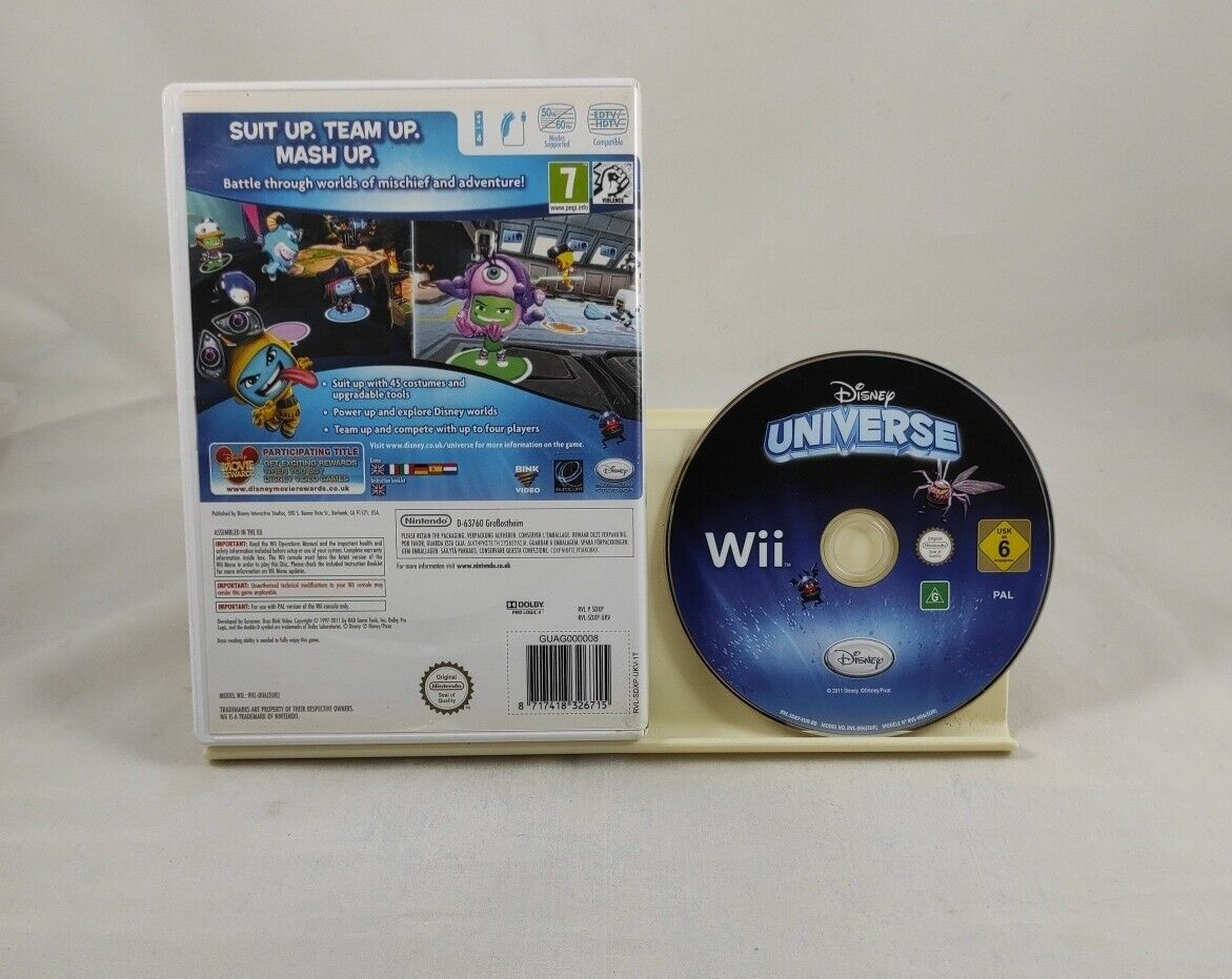 DISNEY UNIVERSE Nintendo Wii Case and Disc Game 8717418326715 eBay