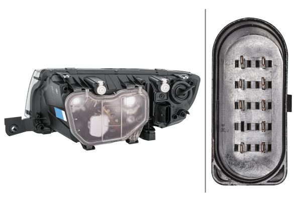 Phare droit Skoda Fabia 1 à lentille transparente et étanchéité renforcée pour 1.9 TDI