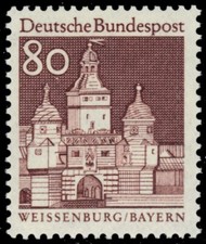 GERMANY 946 - Architecture "Elling Gate, Weissenburg" (pc14281)