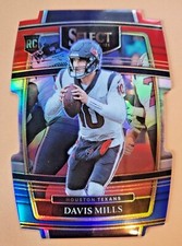 2021 Panini Select Davis Mills  Red and Blue DIE CUT COLOR MATCH  Concourse #65