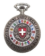 JACQUES DU MANOIR SWISS POCKET WATCH DATE INDICATOR WORKING