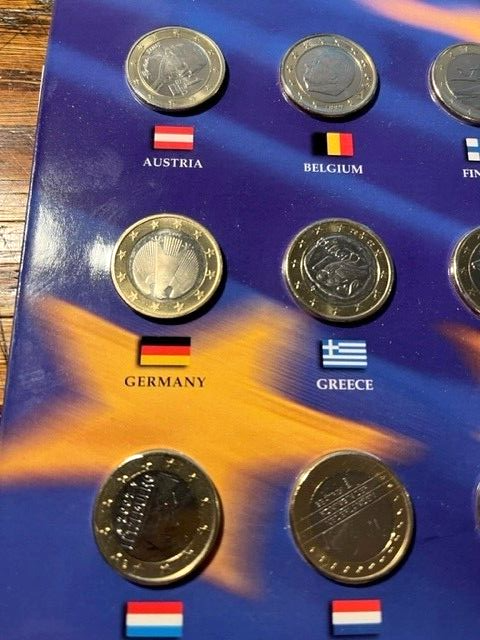 ◇Euro Program 2002◇欧州旧紙幣・硬貨コレクション12ヵ国 ◇Euro