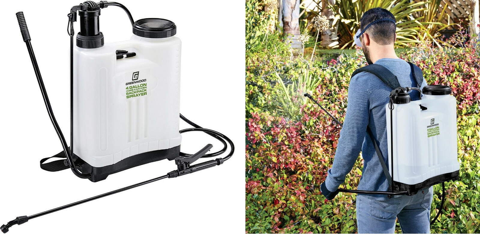 4 GALLON BACKPACK Pesticide/Fertilizer Garden Sprayer with 4