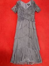 PERFECT PURPLE adrianna papell Purple Tiered Short Sleeve Dress Women’s Size 6