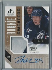 2016-17 SP Game Used Patrik Laine Inked Rookie Sweaters Auto Relic RPA /99 RS-PL