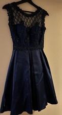 Dark Blue Evening/ Occasion Dress UK 10 EUR 38