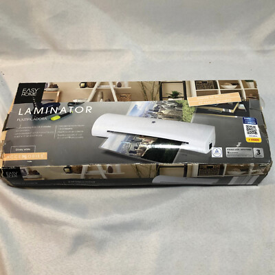 Easy Home Brand New In Box Laminator w/ Starter Kit Included Hot Lamination