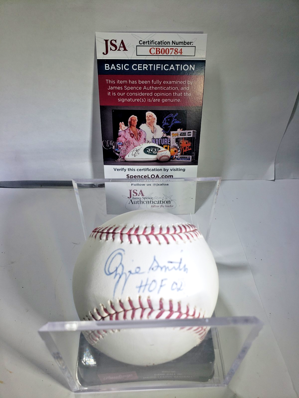 Ozzie Smith Autographed Signed St. Louis Cardinals HOF Autoghaph NL Baseball Cardinals + Padres JSA COA 