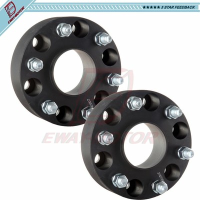 2) 2 6x5.5 Wheel Spacers 14x1.5 For GMC Sierra Chevrolet