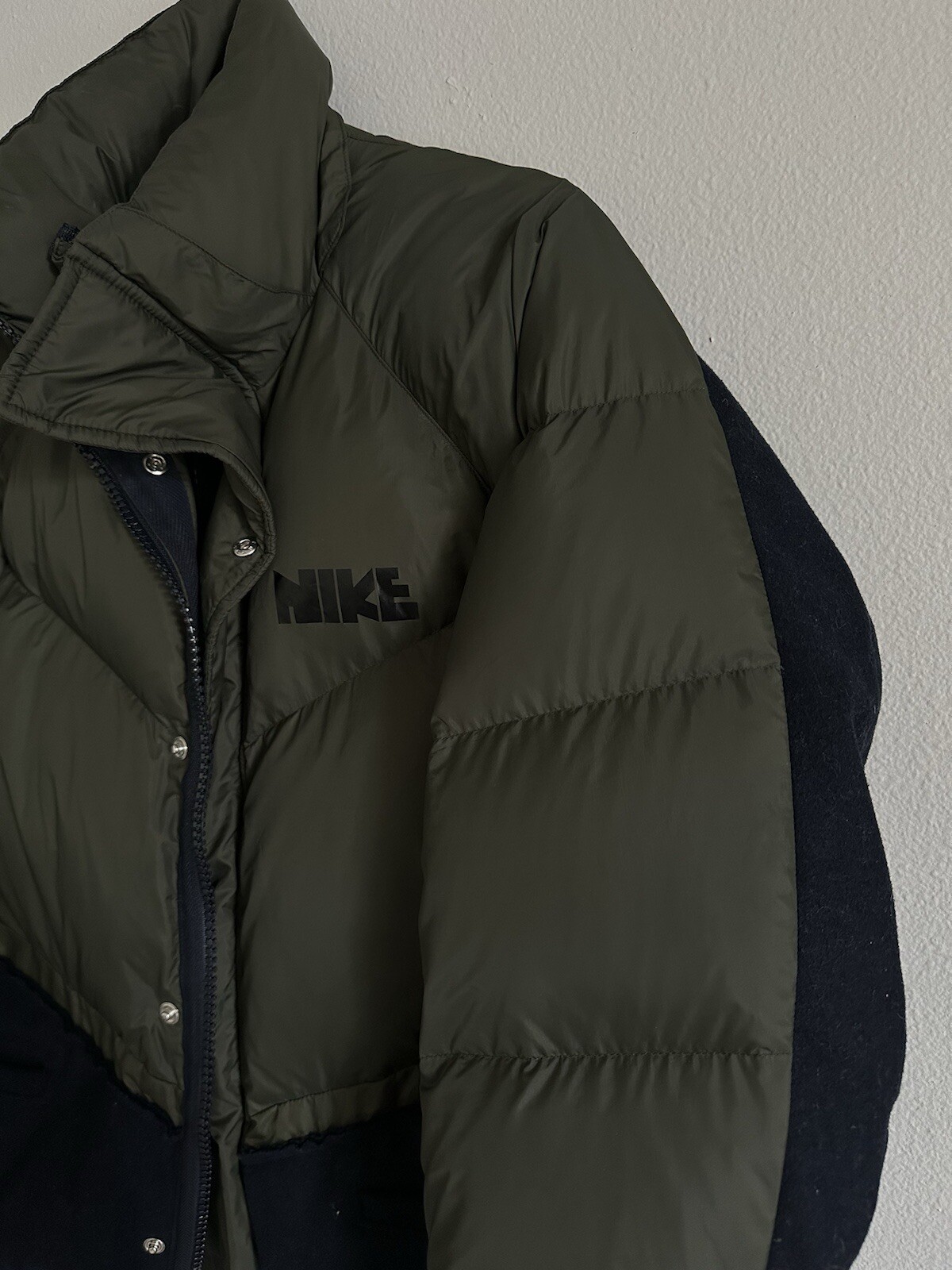 SACAI X NIKE NIKE x SACAI Parka Uomo CT3269 010 Taglia L NIKELAB Piumino Cappotto Cappuccio Zip