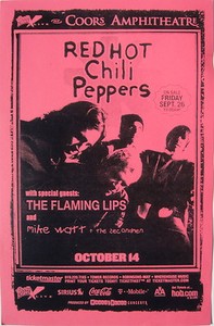 Red Hot Chili Peppers Flaming Lips By The Way Tour 03 San Diego Concert Poster Ebay