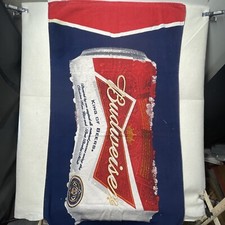 Vintage Budweiser Red Blue Beach Towel Large ...