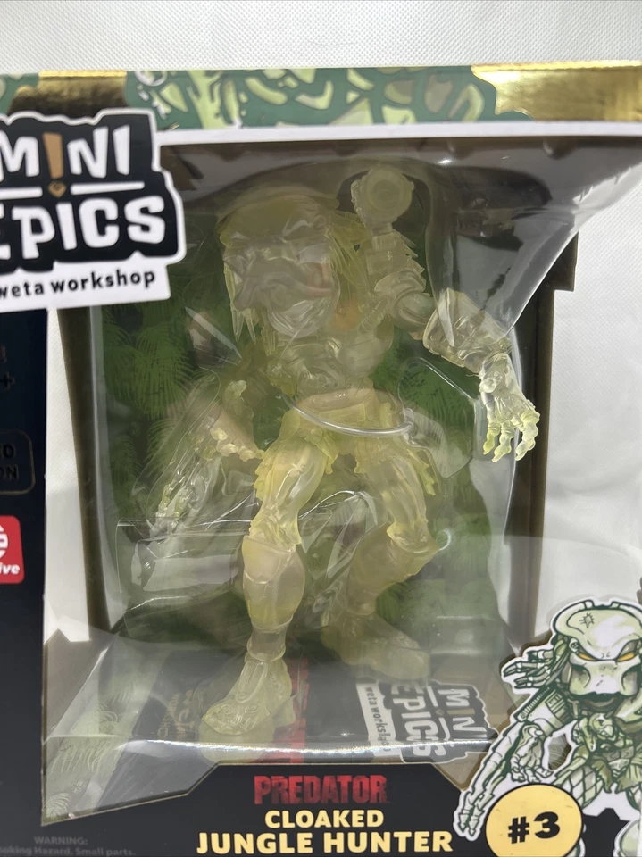 Predator Weta Workshop Mini Epics Exclusive Cloaked Jungle Hunter Figure NEW UK - Image 2 of 4