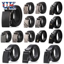 High-Quality Automatic Buckle Ratchet Waistband Leather Belts Waistbelt