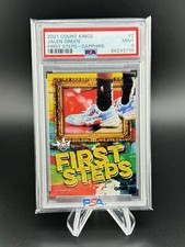 2021 COURT KINGS JALEN GREEN FIRST STEPS - Sapphire /25 PSA MINT 9 ROOKIE