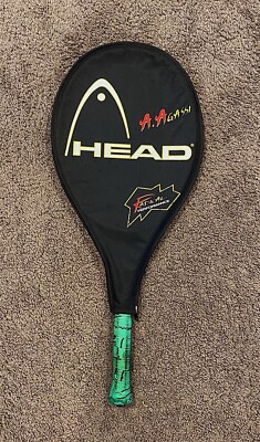 Vintage Head A. Agassi Black Tennis Racquet Racket Nike Prince Adidas Wilson