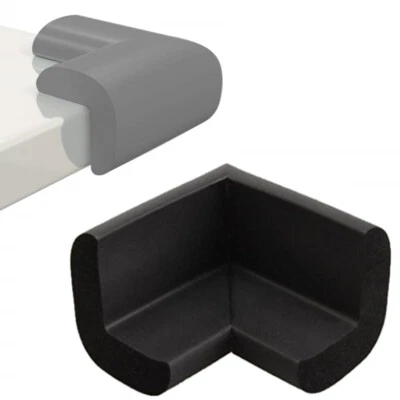 MARTOM Kantenschutz Eckenschutz Eckschutz Tisch Baby Schaumstoff selbstklebend SCHWARZ