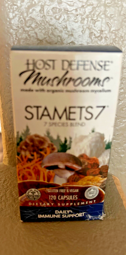Host Defense Mushrooms, Stamets 7, Daily Immune Support, 120 Capsules 2/27