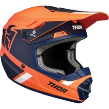 Casco THOR Sector Split MIPS Youth bambino motocross enduro arancione blu