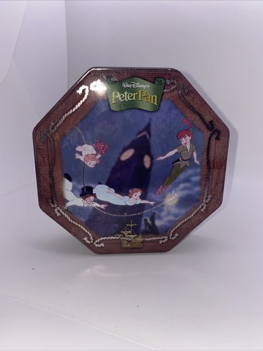 2011 famous Amos cookie promo Peter Pan tin octagon Vintage Walt Disney