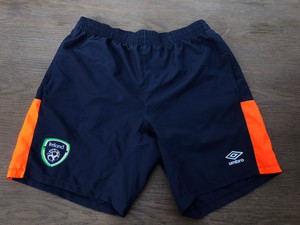 orange umbro shorts