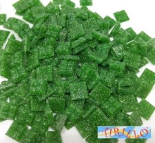 MOSAICO -Tessere mosaico pasta vetro 1x1 cm - 200g/300 pz - Verde scuro