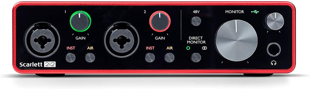 Focusrite Scarlett 2i2 3rd Gen Audio Interface with Pro Tools
