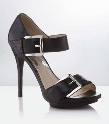 Michael Kors Faith Womens Black Leather 