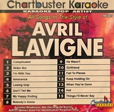 90347 AVRIL LAVIGNE      CHARTBUSTER KARAOKE CDG LOT VA
