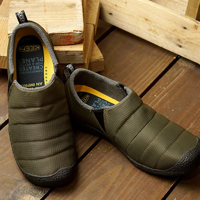 Keen Men Howser II Hausschuhe Hüttenschuhe gefüttert dark oliv / black - Bild 3 von 4