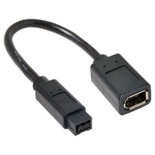 IEEE 1394 Cable 1394 6Pin Female to 1394b 9Pin Male Firewire 400 to 800 Cable
