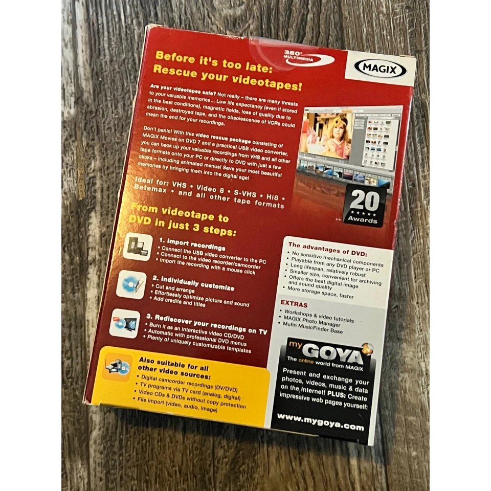 Magix Rescue Your Videotapes VHS to DVD Converter USB Video Capture - Image 3 of 4