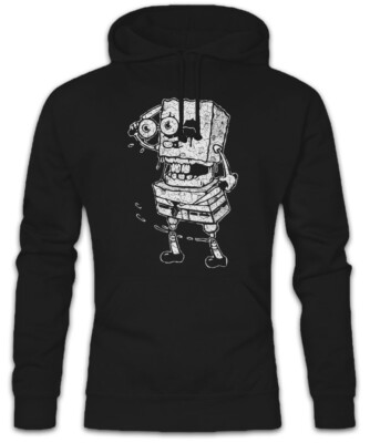Sponge Rob Hoodie Kapuzenpullover Fun The Zombie Bob Walking Brain Brains Dead