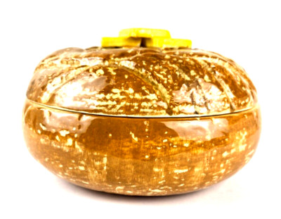 Unique Loaf of Bread Ceramic Serving Dish Butter on Lid