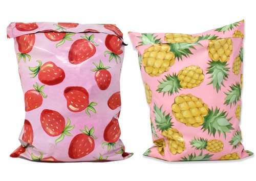 NEW 10x13 Strawberries, Watermelon, Pink PIneapple, Citrus Poly Shipping Mailers - Picture 45 of 87