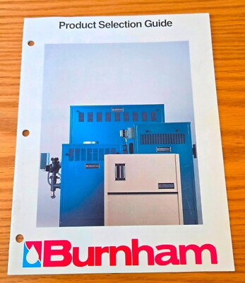 Burnham Product Selection Guide for Gas Boilers, Hydronics, 1987 Sales Catalog