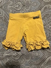 Girls Matilda Jane Golden Dawn Shortie Yellow Mustard Shorts Size 6