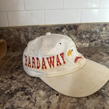 Vintage NBA Penny Hardaway Eagle Logo Hat Cap Beige Red Yellow Basketball