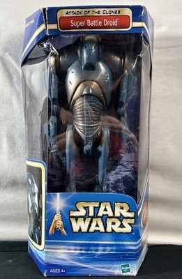Star Wars Attack Of The Clones Super Battle Droid 12'' Action Figure 2002 Hasbro