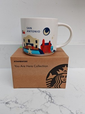 San Antonio Starbucks ''You Are Here'' ''Been There'' Kaffeebecher Tasse 14oz Neu im Karton